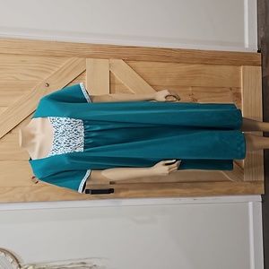 Vintage | Lace Detailed House Dress | See Measurements